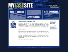 Tablet Screenshot of myfastsite.net